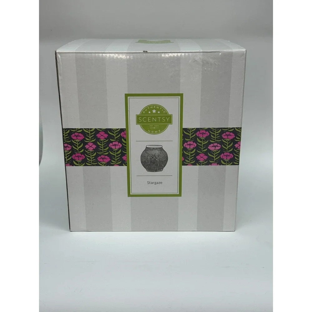 Scentsy Stargaze 3D Mercury Glass Full Size Wax Warmer Lamp Multicolor NIB